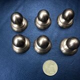 6 boutons poignées en laiton massif , vintage