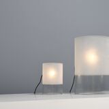 Set of Fontana Arte ‘Fatua' Glass Table Lamps by Guido Rosati, Italy 1972