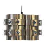 Vintage gold pendant lamp Werner Schou