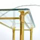 Ramiro Tarazona 24 Carat Goldplated Display Cabinet w. Glass Shelves 1980s