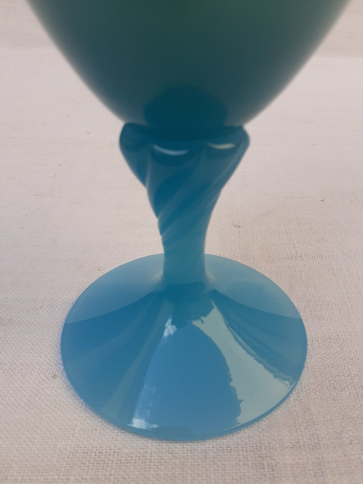 Blue opaline vase