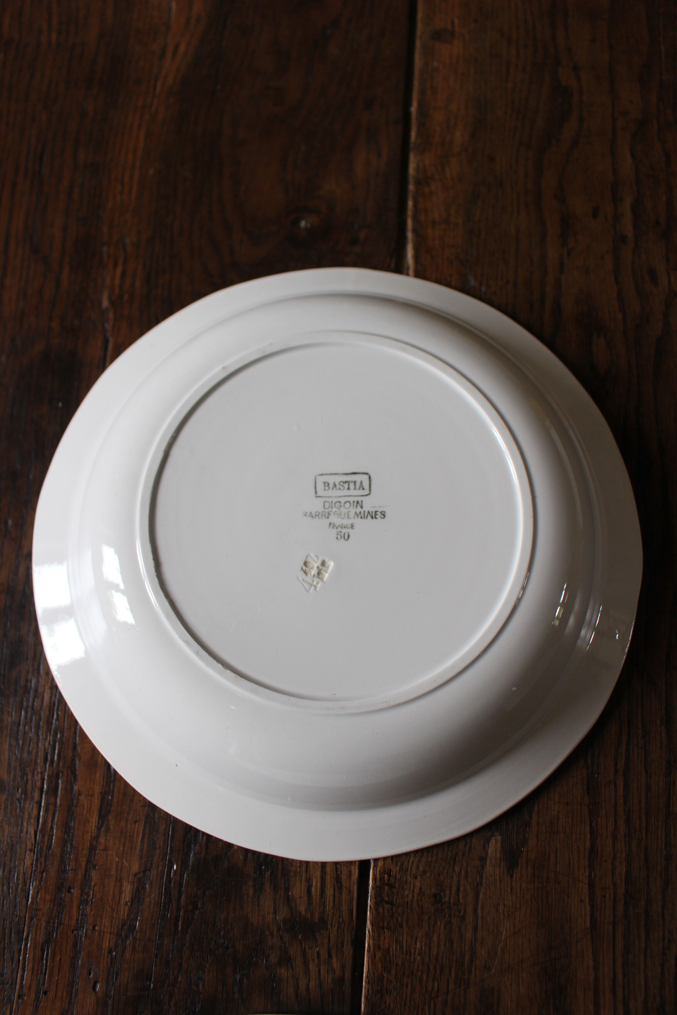 Hollow dish Bastia Digoin Sarreguemines Vichy 12 facets