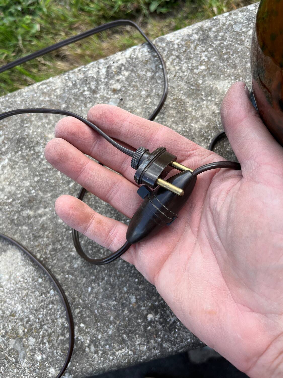 Antique Chinese ceramic lamp base