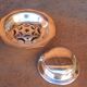Silver-plated metal butter dish Coquillor