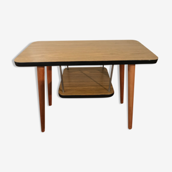 Two-plated formica side table