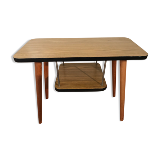 Two-plated formica side table