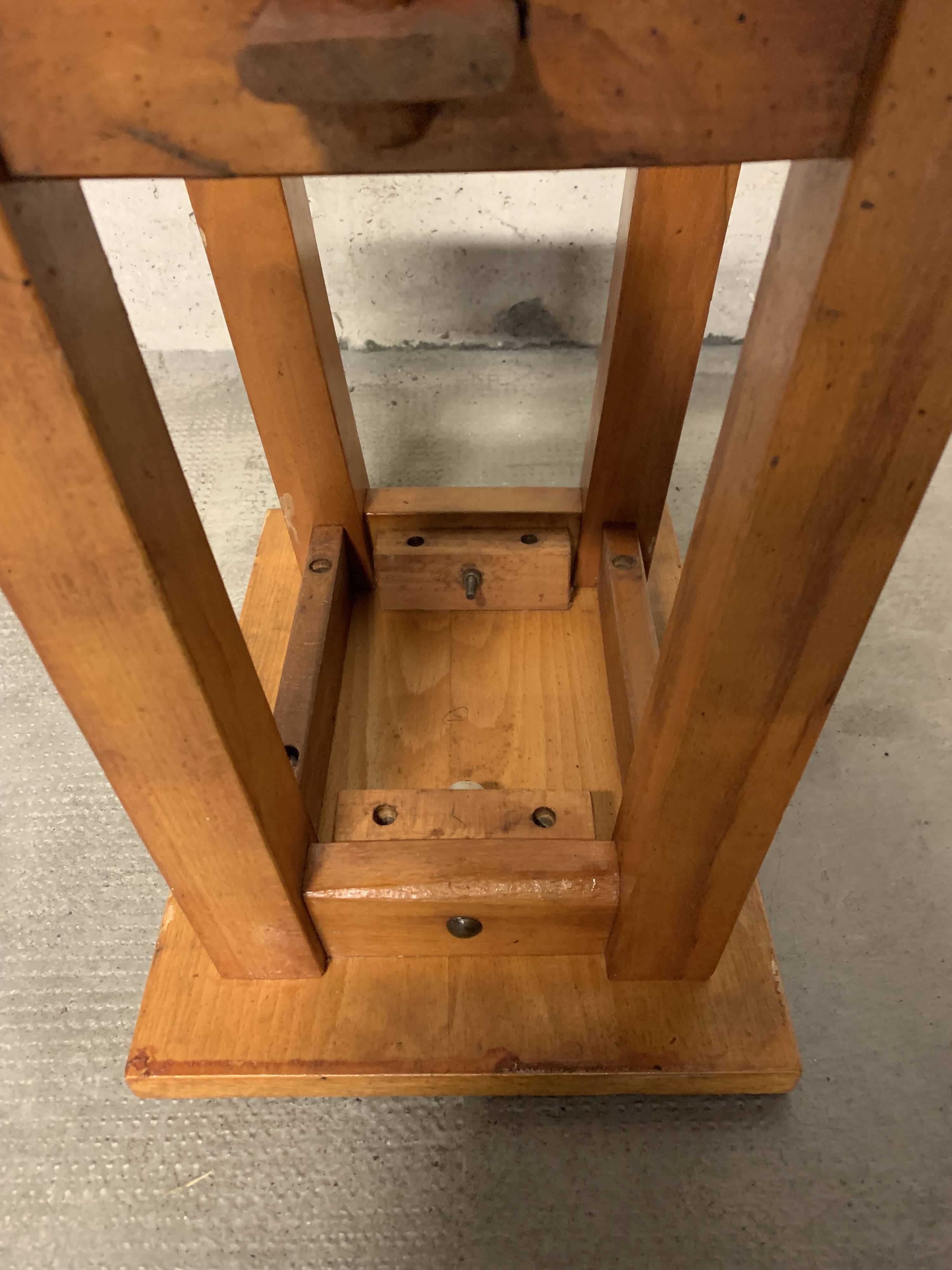 Vintage solid wood regional craft stool