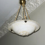 Alabaster pendant ceiling light, 1920