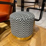 Stool zebra fabric