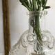 Antique molded glass carafe