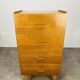 Commode chiffonnier années 50, bois blond
