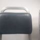 Pair chair desk conference aluminum skai grey vintage blue 1960