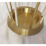 Vintage gold metal umbrella holder from the 1950s