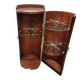 French Art Deco Mahogany round Bar Furniture, 1920/30s
