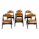 Set of 6 Egon Eiermann SE 18 folding chairs Wilde + Spieth, 1950s