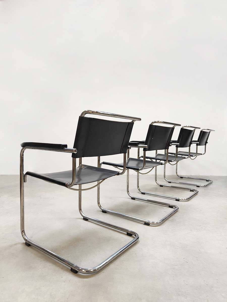 Chaises à repas design vintage S34 Mart Stam Thonet 1970