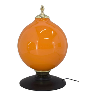 Postmodern orange glass table/floor lamp, 2000s