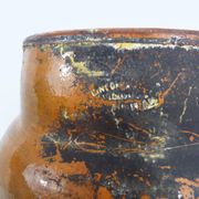 Old toupine, glazed terracotta pottery, haute Pyrenees