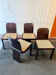 Lot de 4 chaises Pier Luigi pour Pozzi Milano 1970