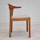 Fauteuil, bois de teck, laine