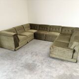 Large U shape modular sofa, 1970s