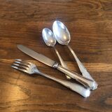 1 set 4 couverts métal argenté