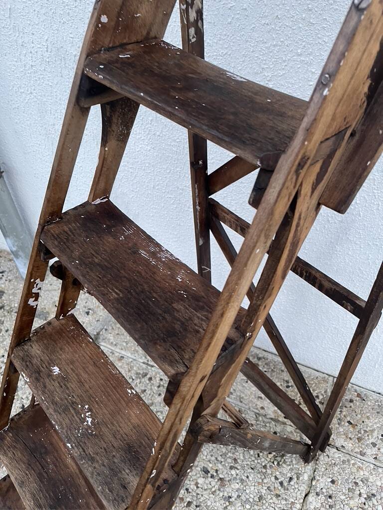 Wooden stepladder