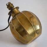 Faceted brass ball lamp base, 1940s