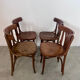 Lot 4 old vintage bentwood bistro chairs from the 70s