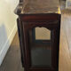 Display cabinet in carved wood, Louis XV style, 19th century.
