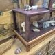 Antique amaranth display cabinet from the 1930s.