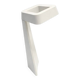 Minimalist design lamp in white ceramic – sculptural piece – st