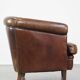 English style sheep leather club chair finished with decorative nails