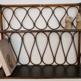 Rattan wall shelf