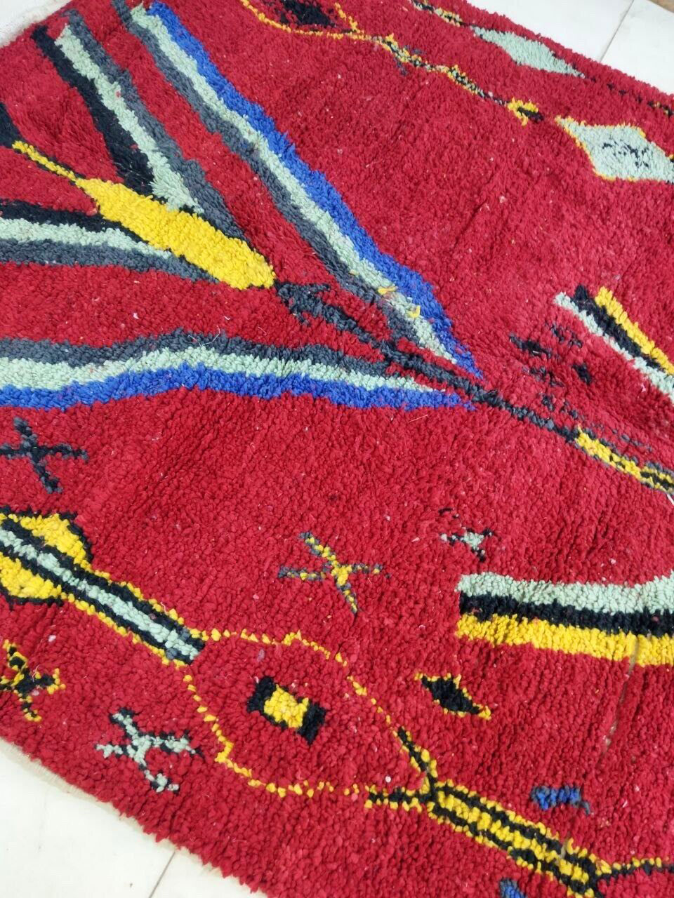 Moroccan carpet red 298x198cm