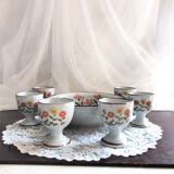Set of 6 shells with stoneware cup Bergère de France