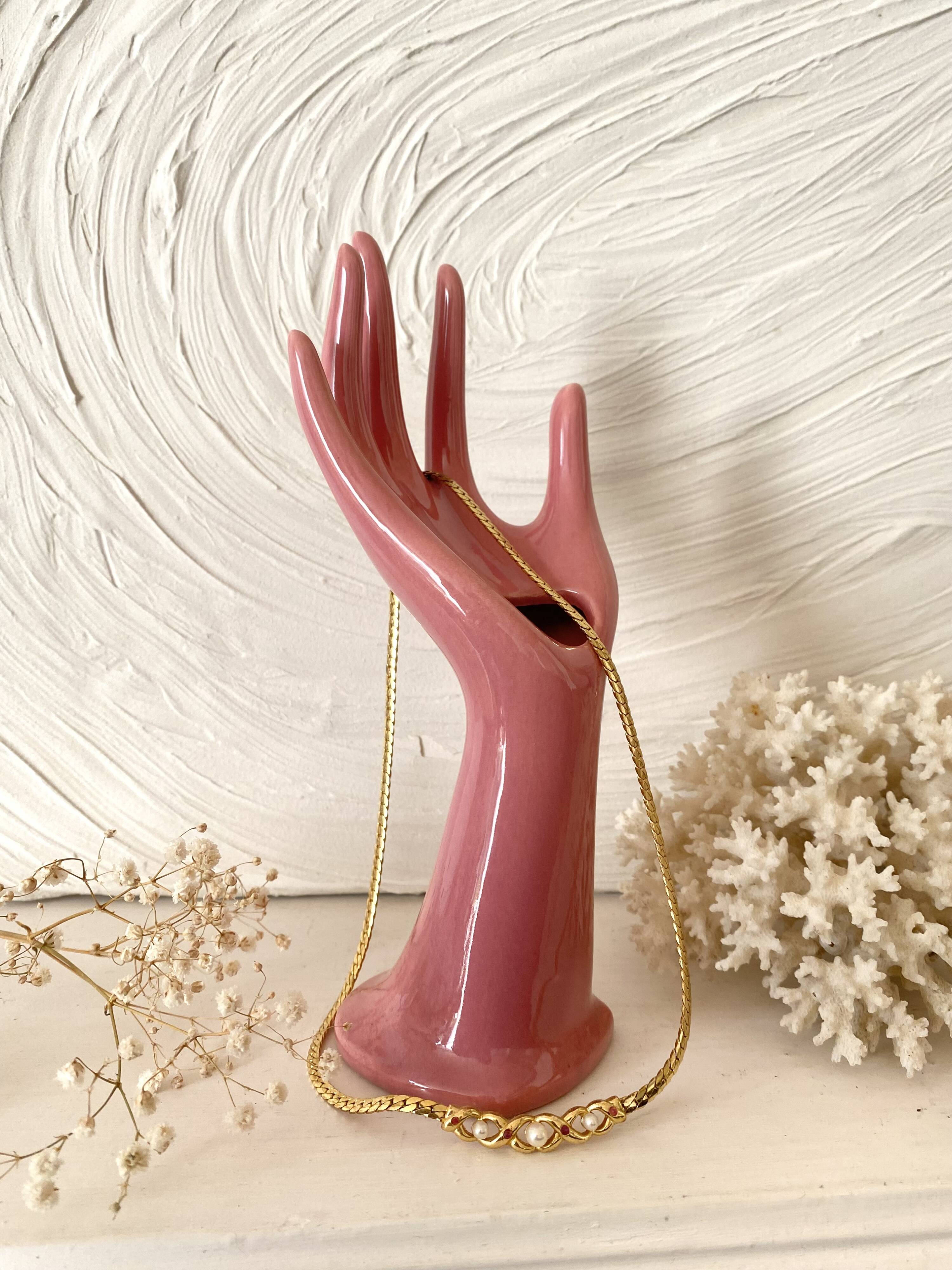 Vase main single flower 1980s