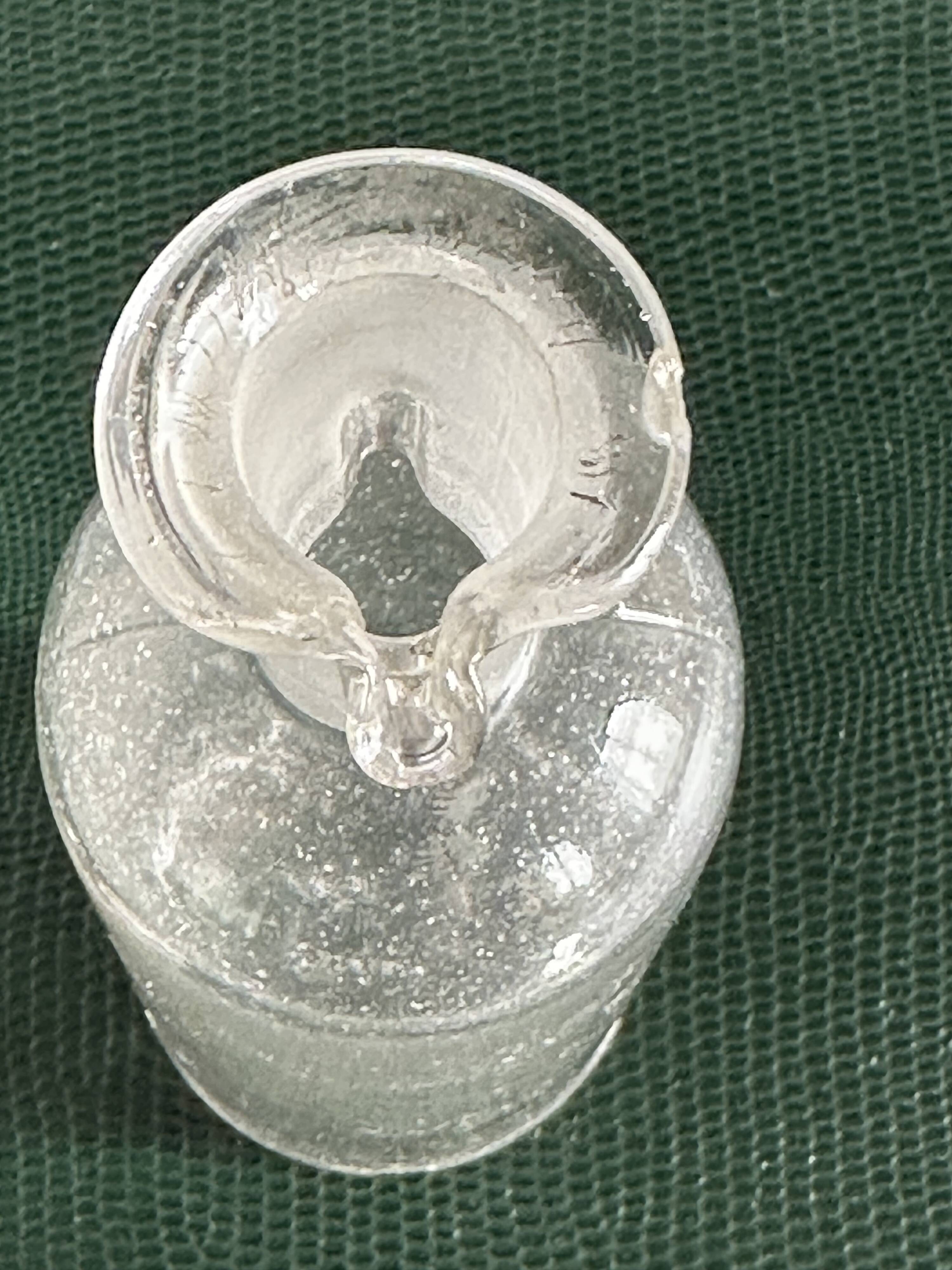 Flacon d’apothicaire ancien en verre, vers 1900