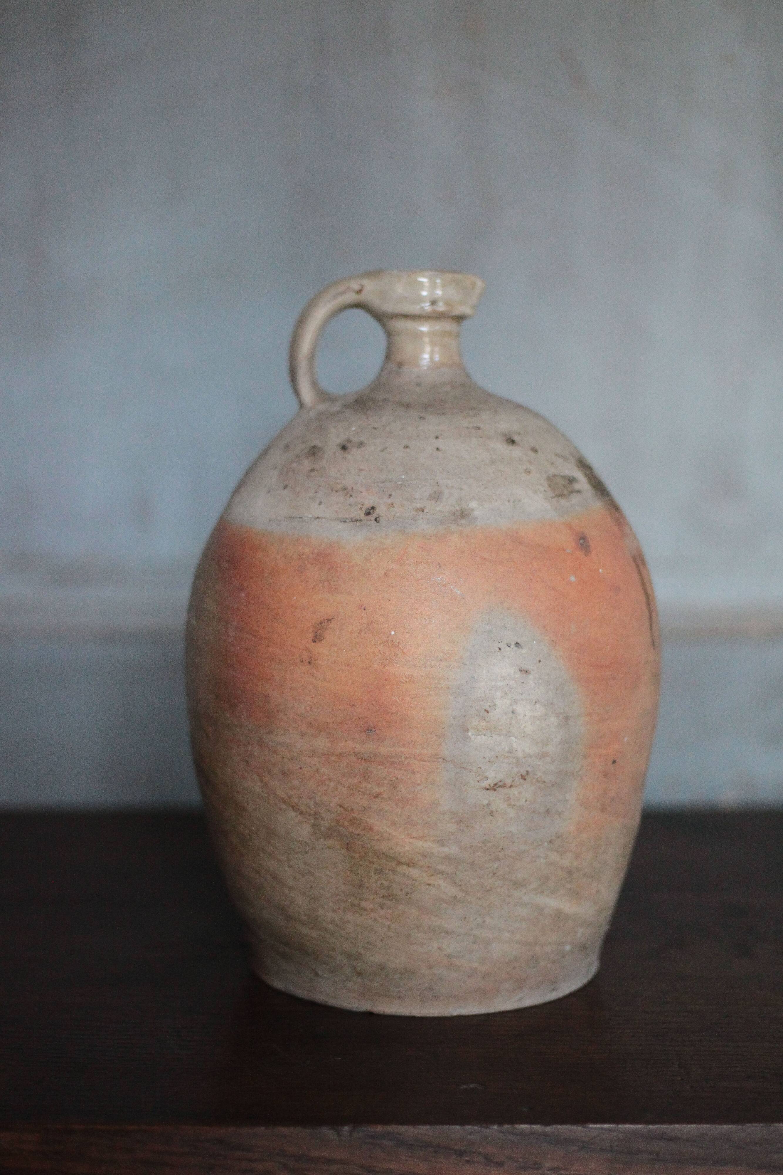 antique handled pot, antique pot, handled jar, interior decoration