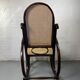Rocking chair Chair in wood and Cannage from the 70s