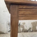 Table de ferme chêne 140 cm