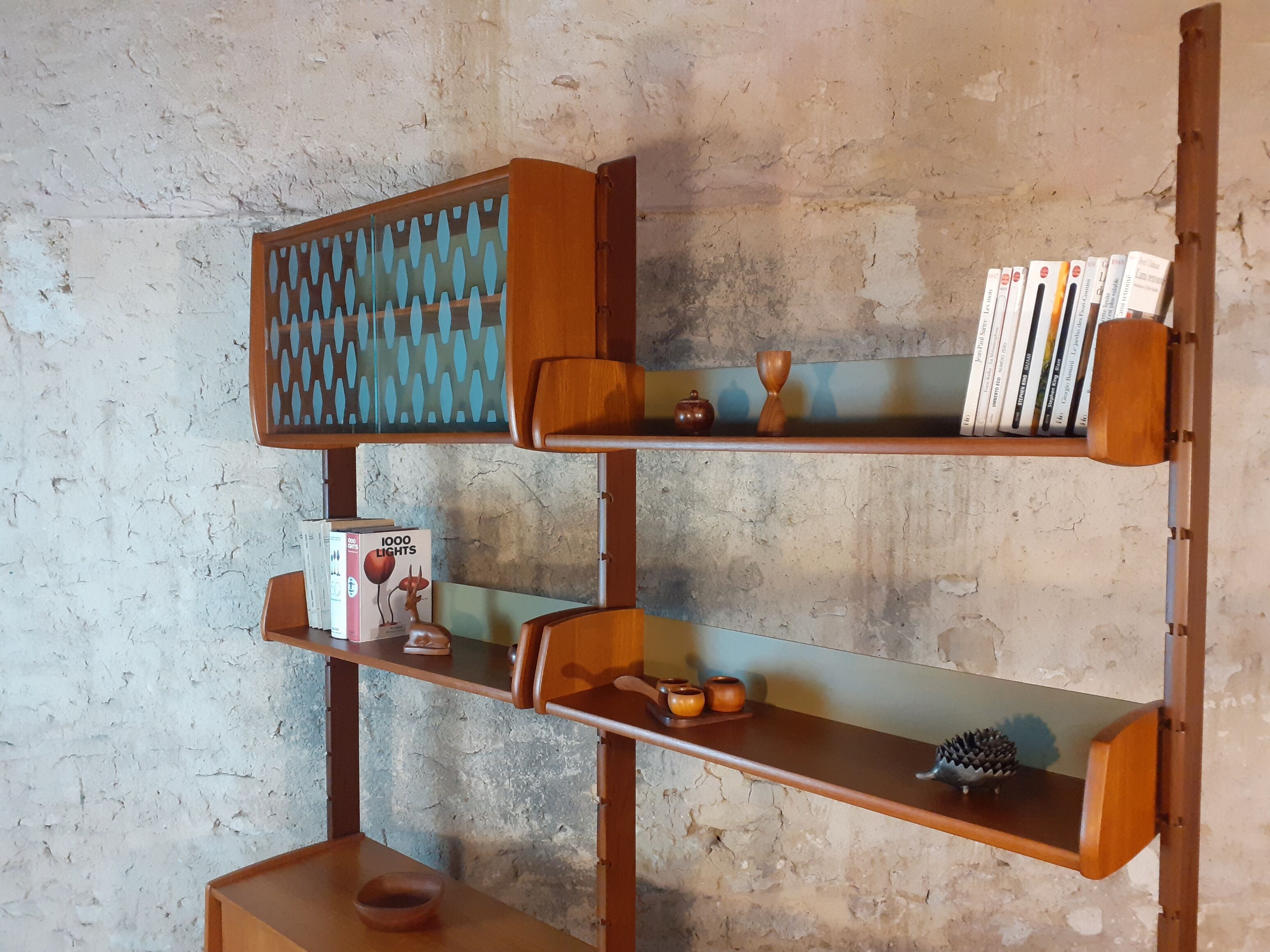Norwegian teak storage furniture, Ergo model, 2 modules by blindheim
