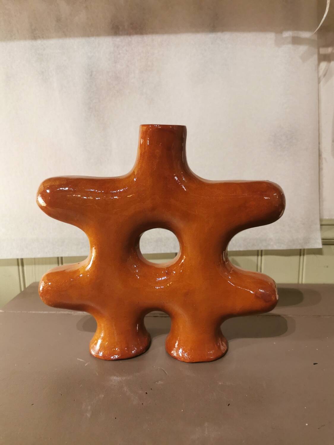 Moroccan ethnic ceramic vase