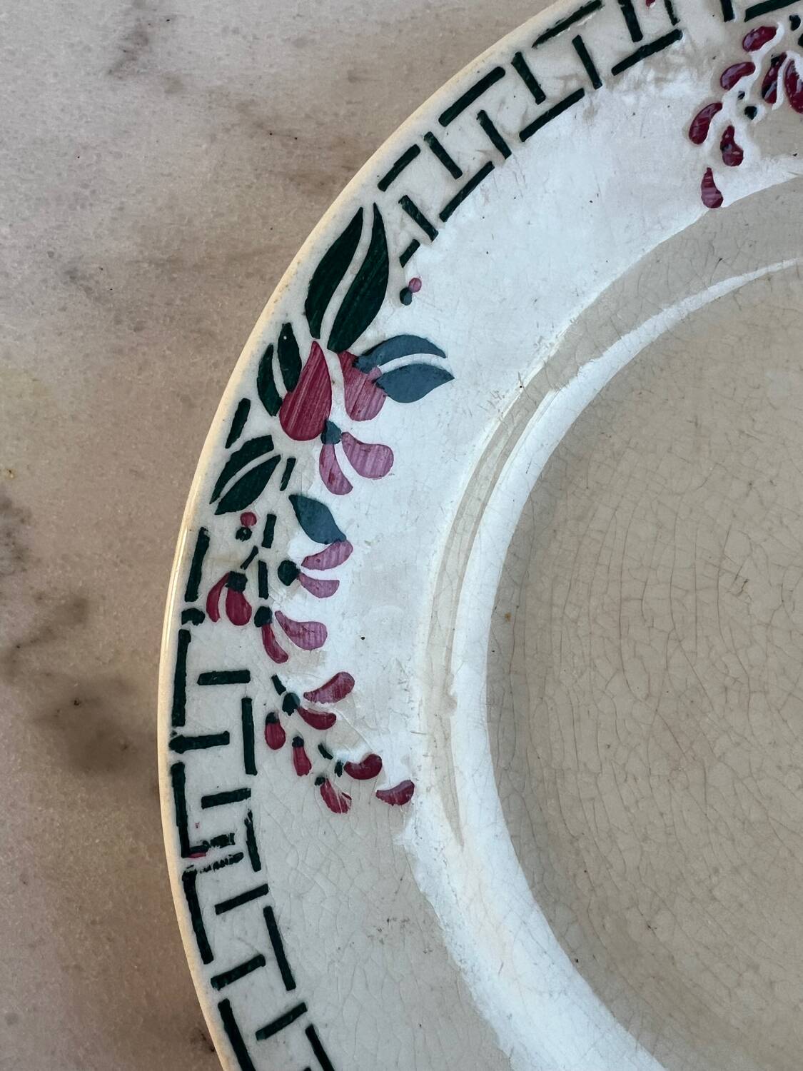 Céranord Siamand dessert plate