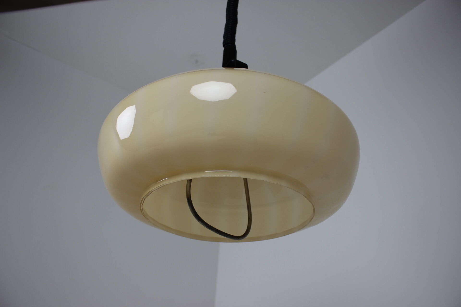 Mid-century glass pendant, 1970's