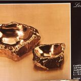 "ROC" bronze ashtray and catchall by Monique Gerber