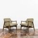 Pair of restored vintage GFM 87 armchairs by Juliusz Kedziorek, 1960s
