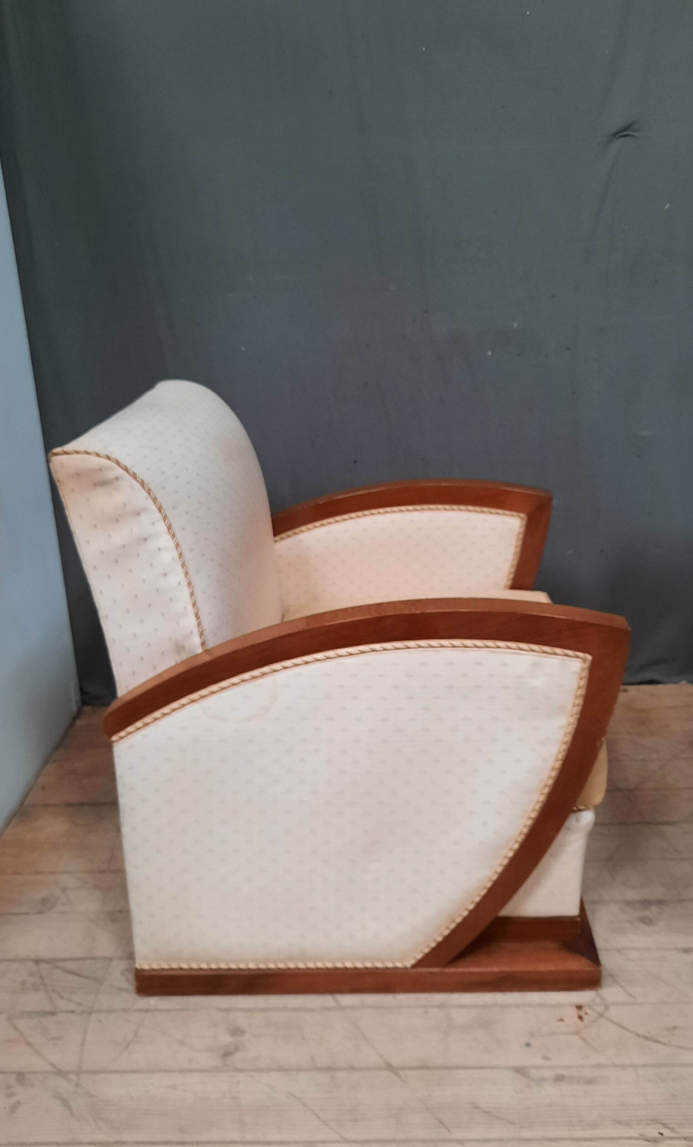 Pair of club dedign armchairs