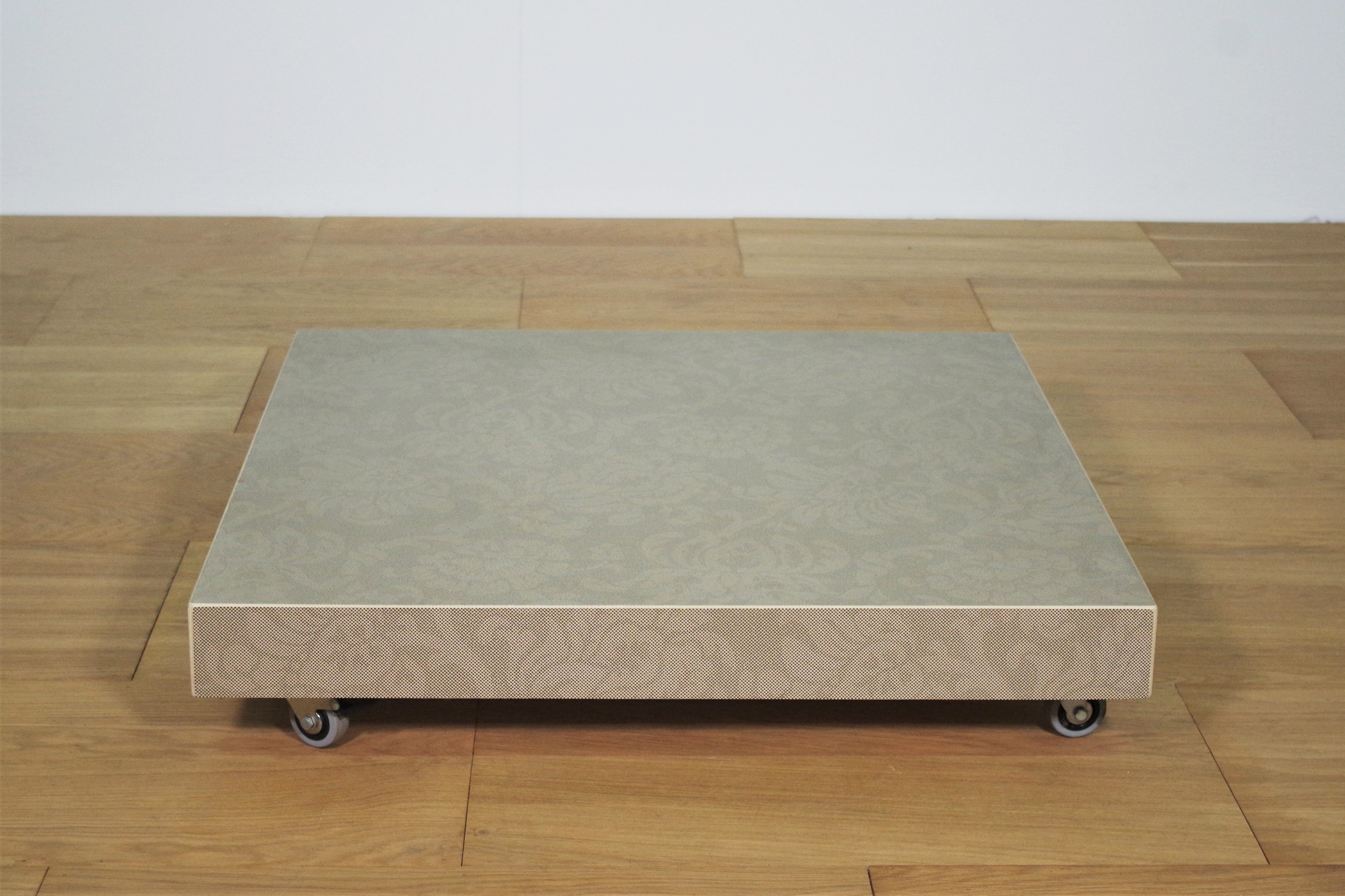Ceramic and glass coffee table, 2000