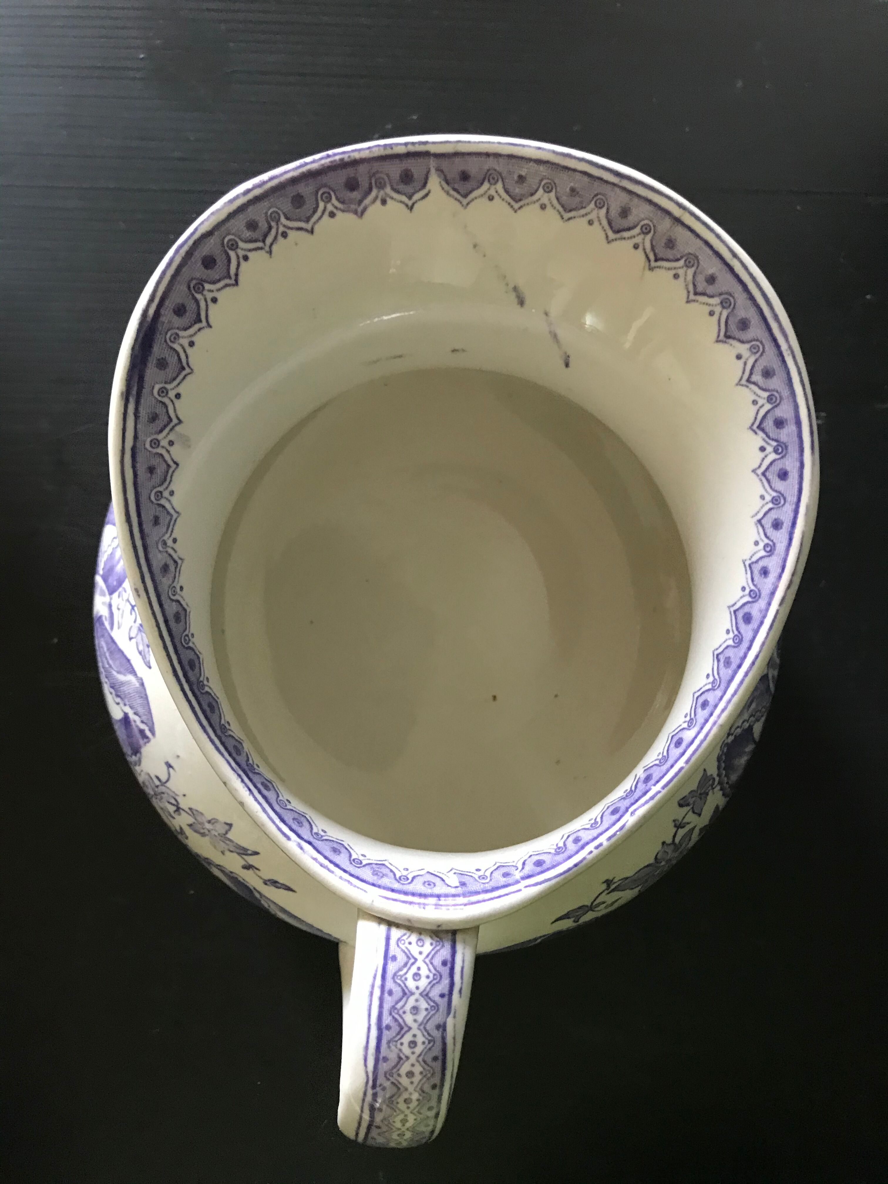 Earthenware broc Sarreguemines